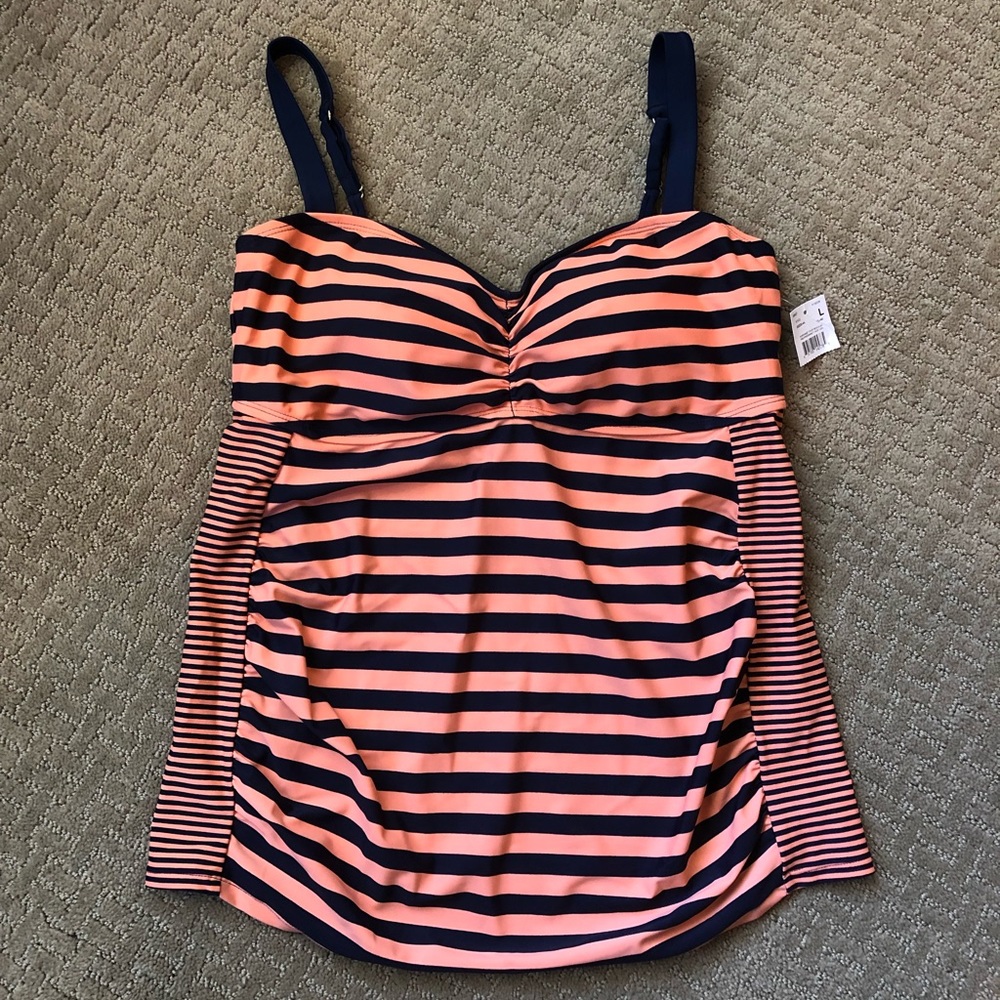 Motherhood Maternity Tankini Swimsuit Top, Large